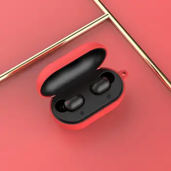 Silikonski Pokrov Primeru Za Haylou Anti-scratch Bluetooth Brezžične Slušalke Kritje Za Haylou GT1 PRO TWS Polnjenje Box Vrečke S Kavljem