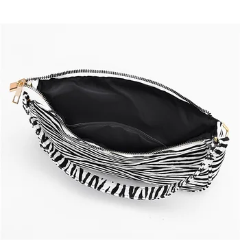 CAIDA Messenger Torbe Retro Zebra vzorec Žensk ramo torbe Zavihek Nove PU Usnje Priložnostne crossbody torbe za ženske Bolsas 2021
