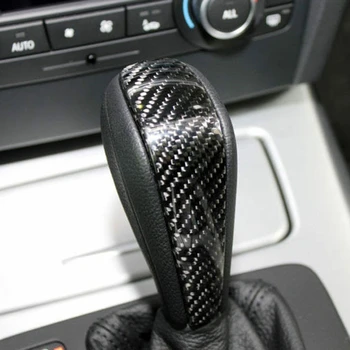 Ogljikovih Vlaken Prestavna Ročica Rokav Kritje Nalepke za BMW 1 Series 3 E90 E92 E87 X1 (E84 Auto Dodatki Notranjost