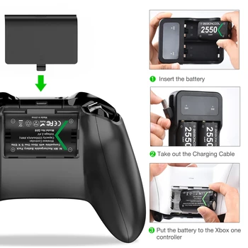 BEBONCOOL 2x2550mAh Akumulatorske Baterije Za Xbox Serije S/X/Xbox Eno S/X/Xbox En Brezžični Krmilnik Baterija+USB Polnilec