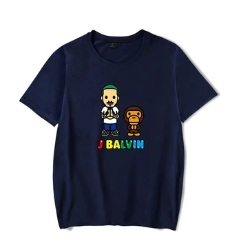 2020 Nove J BALVIN T-shirt Moški Ženske Modni Športna T Majica Harajuku Trend Pari T Shirt Ulične Moški Plus Velikost T Shirt Vrhovi