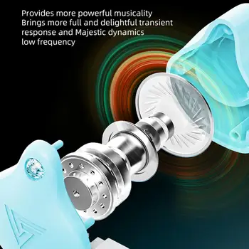 QKZ AK6-X 1,2 m Žične Slušalke za V uho HiFi Težka Bas Linijo za Nadzor Slušalke z Mikrofonom za Glasbo