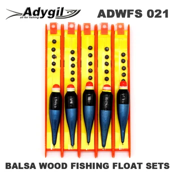 Adygil Balsa Lesa Ribolov Float Določa ADWFS 021 Plavanje 5g Dolžina Vrstice 40 cm Trnek Velikosti #10 5pcs/veliko