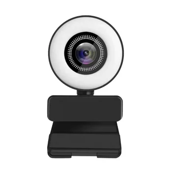 4K/2K/1080P HD Spletna kamera Z Mikrofonom, Auto-Focus LED Web Kamera 3 Ravni Svetlobe Kameras Za Računalnik PC Video Snemanje Kamere 102218