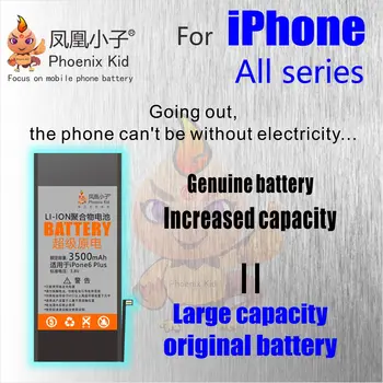 Phoenix Otrok Original, ki je Primerna Za iPhone 5S 5 JV 6 6S 7 8 G Plus XR XS MAX Mobilnega Telefona Baterije Zamenjava,Pravi Veliki Capac