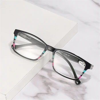 Ahora Modno Črtasto Obravnavi Očala za Presbyopia Kvadratnih Ženske Moški Presbyopic Očala +1.0 1.25 1.5 1.75 2.0 2.25 2.5 2.75 3 102280