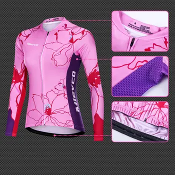 Kolesarski Dres 2020 ženske Kolesarske Jope cesto, MTB kolesarske majice Ropa Ciclismo maillot Dirke vrhovi dihanje dekle cikel vrh Roza