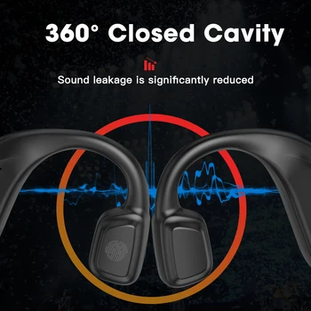 Brezžične Bluetooth Slušalke Športne Slušalke Teče Slušalke Šport Nepremočljiva Odprto Uho Za Vožnjo Kolesarjenje
