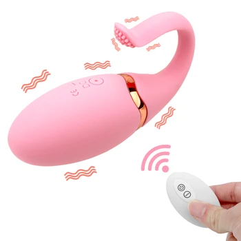Vibracijsko Jajce Brezžični Daljinski upravljalnik Ribji Rep Skok Jajce Vibrator Sex Igrače za Ženske 10 Hitrost Klitoris Spodbujanje