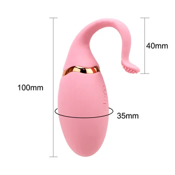 Vibracijsko Jajce Brezžični Daljinski upravljalnik Ribji Rep Skok Jajce Vibrator Sex Igrače za Ženske 10 Hitrost Klitoris Spodbujanje