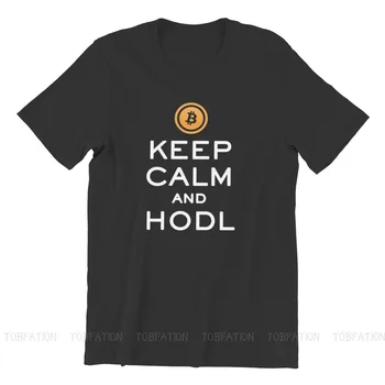 Ohraniti Mirno in HODL Edinstveno TShirt Bitcoin BTC XBT Crytopcurrency Blockchain Udobno Hip Hop Grafični T Shirt Stvari, Vroče Prodaje