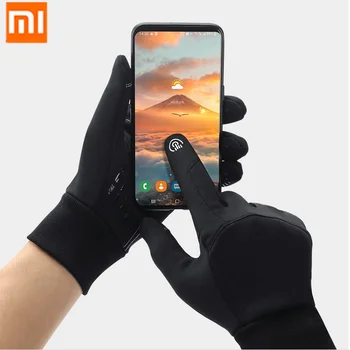 2PCS XiaoMi mijia, zaslon na dotik, odporen na veter. tople rokavice vodo nepropustno non-zdrsa so odporni na obrabo, jahanje športne rokavice pozimi
