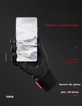 2PCS XiaoMi mijia, zaslon na dotik, odporen na veter. tople rokavice vodo nepropustno non-zdrsa so odporni na obrabo, jahanje športne rokavice pozimi