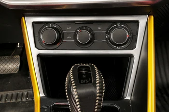 LHD! Za Volkswagen Polo Mk6 2019 2020 Notranjosti Konzole, Klima Plošča Pokrov Trim Iz Nerjavečega Jekla Avto Styling Dodatki