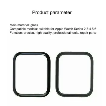 Natančno Si Spredaj LCD steklen Pokrov Zamenjava UV Lepilo, Zaslon na Dotik, Popravilo Kit za Apple Watch 2/3/4/5/6 Serije 38 mm 42mm 40 mm 44