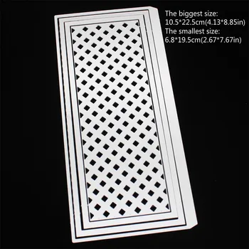 KLJUYP Slimline Post Rob Rezanje Kovin Matrice Album Papir Obrti Dekoracijo umre scrapbooking
