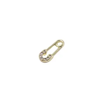 Eruifa 6pcs 7*16mm Lep Varnost Pin Z Nosorogovo Kovanec Cinkove Zlitine ogrlico,zapestnico, uhane nakit DIY ročno 2 barvi