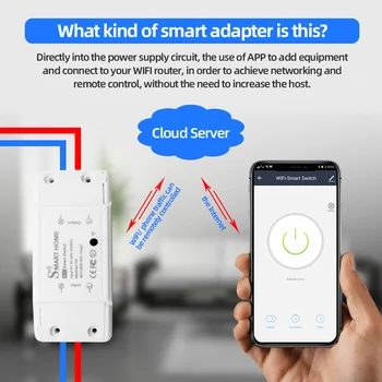 Tuya WiFi Smart Stikalo 2,4 Ghz Brezžični Daljinski upravljalnik Breaker Časovnik Relay Stikalo Modul Deluje z Alexa googlova Domača stran