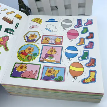 Knjige 18 Količine Baby Študent Nalepke Otrok 3200 Listov Cute Anime Nalepke Otrok Koncentracija Usposabljanja, Nalepke, Knjige, Vse 104007