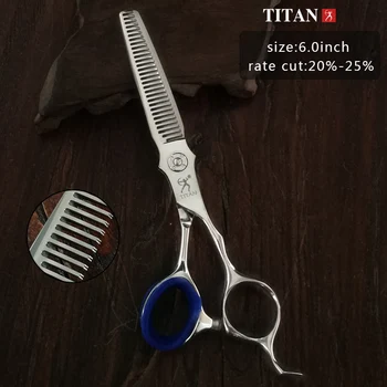 Titan profesionalne frizerske škarje frizer škarje 6.0 palčni cut redčenje barber orodje