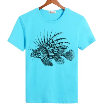 2021 Nov prihod Ročno Poslikane ribe 3D majice Lepa kreativne modne nove srajce za moške