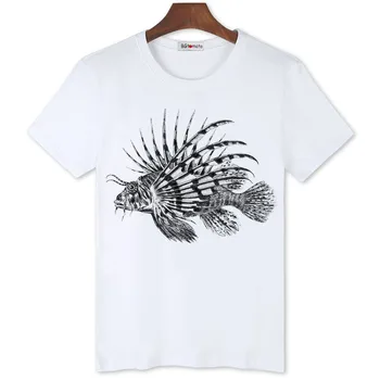 2021 Nov prihod Ročno Poslikane ribe 3D majice Lepa kreativne modne nove srajce za moške