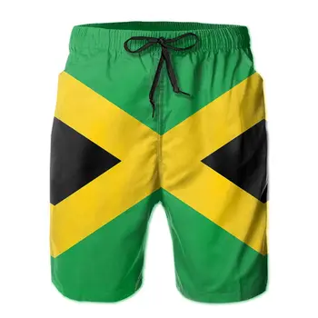 Havajih Hlače Plaži R333 Dihanje Hitro Suhe Smešno NoveltySports Jamajški Zastavo