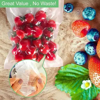 100 kozarcev za Shranjevanje Hrane Vrečko Okolju prijazen Dober Pečat Uspešnosti Plastičnih Vakuumske Fotke Vrečko za Domači Kuhinji Organizator