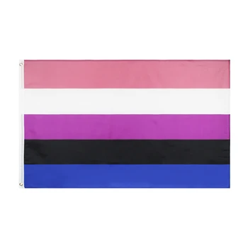 XYFlag 90x150cm LGBT Genderqueer Genderfluid Spol Tekočine Ponos Zastavo, Za Dekoracijo,