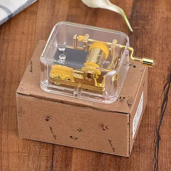 Pregledna Kvadratnih Music Box DIY Proces Starinsko Music Box Z Različnimi Skladbe