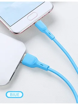 Tekoče Silikona Pisane USB Podatkovni Kabel Android Hitro Polnjenje USB Hitro Polnjenje Podatkovnega Kabla 1M 2M Za Iphone Huawei Samsung Xiaomi 105563