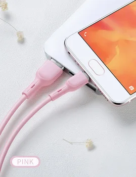Tekoče Silikona Pisane USB Podatkovni Kabel Android Hitro Polnjenje USB Hitro Polnjenje Podatkovnega Kabla 1M 2M Za Iphone Huawei Samsung Xiaomi