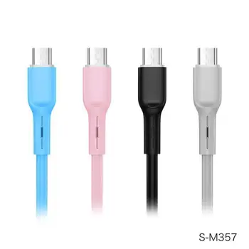 Tekoče Silikona Pisane USB Podatkovni Kabel Android Hitro Polnjenje USB Hitro Polnjenje Podatkovnega Kabla 1M 2M Za Iphone Huawei Samsung Xiaomi