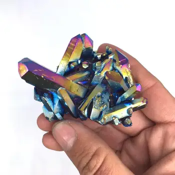 Naravni Quartz Crystal Mavrica Titana Gruče Točke Redkih Reiki Kamen Lahko Obrti Dekoracijo Vzorcu Mineralnih Za Zdravljenje Ho Z5A2 10560