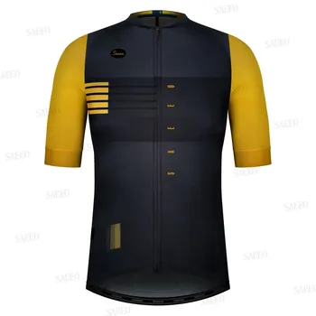 2021 Poletje Visoke Kakovosti Ekipa Moški Kolesarjenje Jersey Obleka Black Kratek Rokav Dihanje Hitro Suho Cikel Jersey Oblačila Španija