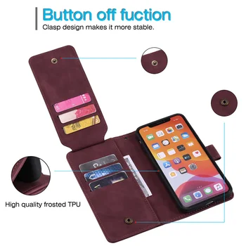 Za POCO F3 X3 NFC Denarnice Multi-card Slot Telefon Vrečko Primeru Za Xiaomi Mi 10T Lite 11i 11X Pro Flip Usnje Kartico Stojalo Knjigo Kritje