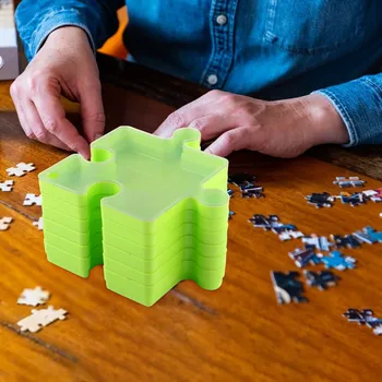 Stackable Puzzle Box Puzzle Sortiranje Plastični Pladenj Razvrstilnik Puzzle Škatla Za Shranjevanje 106073
