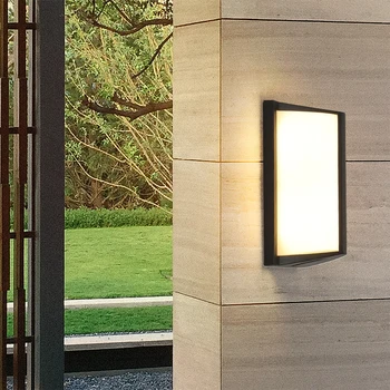 Zunanji Steni Luči, Gospodinjski Balkon, Dvorišče vodoodporna LED Stenska Svetilka 12W 30W Aluminija Vrtu Vile Razsvetljavo