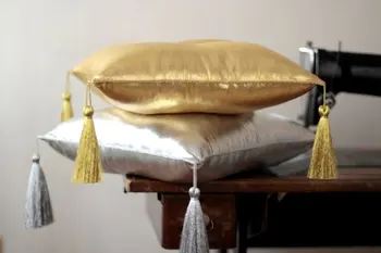 Silver & Gold tassel Blazino blazine z izpolnitvijo Pasu Vzglavnik avtomobila kavč posteljni sobi doma Dec trgovina na debelo FG1028 106261