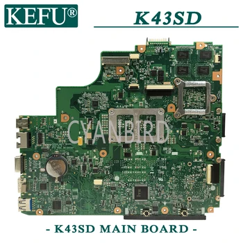 KEFU K43SD original mainboard za ASUS K43E A43E K43S z I5-CPU GT610M-2 GB Prenosni računalnik z matično ploščo