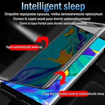 Pogled Smart Flip Primeru za Samsung Galaxy S20 S 20 Plus S20+ SM-G985F/DS Kritje Fundas Usnje Magnetni Primerih za Samsung S20 Plus
