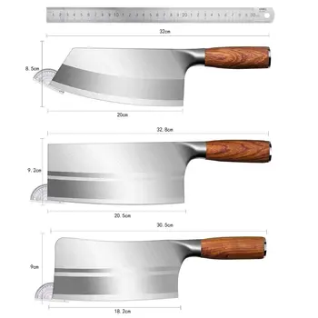 CHUN Visoke Kakovosti Kuhinjski Nož Določa 4Cr13mov iz Nerjavečega Jekla Kitajski Kuhanje Kuhar Sekljanje, Rezanje Nož Cleaver Set Nožev