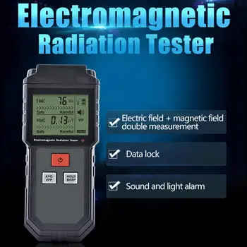 Elektromagnetno Polje Sevanja Tester EMF Meter Ročni Števec Digitalni Dozimeter LCD Detektor za Merjenje