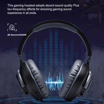 JBL QUANTUM100 Gaming 7.1 Slušalke z Mikrofon Mikrofon Zložljive Slušalke za PS4 za Nintendo Stikalo za Xbox En PC, TV, Telefon