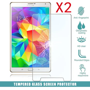 2Pcs Tablet, Kaljeno Steklo Screen Protector Pokrovček za Samsung Galaxy Tab S 8.4 T-700 T-705 Kaljeno Film HD Zaščito za Oči 107746