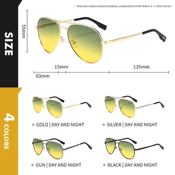 2021 Letalstva Dan Night Vision Vožnje Inteligentni Photochromic sončna Očala Moških Polarizirana sončna Očala za moške, Ženske Oculos De Sol
