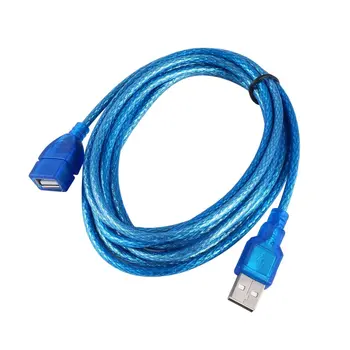1/1.5/2/3-M Anti-motnje USB 2.0 Podaljšek USB 2.0 Moški-USB2.0 Ženski Podaljšanje Sinhronizacijo Podatkov Kabel Kabel Modra Standard 108243