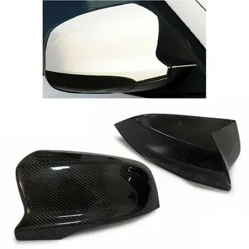 Add On Carbon Fiber Mirror Cover Fit For BMW X5M E70 X6M E71 Carbon Caps 2008-