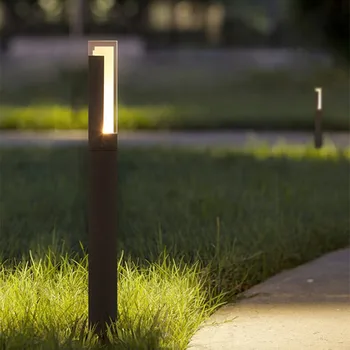 2020 vodoodporna LED Vrt, Travnik Lučka Preprosta Sodoben Zunanji Oltarja Dvorišče Vile Krajine Lamppost LED Vrt Svetlobe