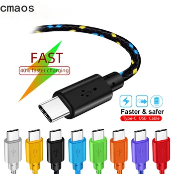 USB Tip C Kabel Hitro Polnjenje 1m 2m 3m Polnilec za huawei p9 p10 p20 mate 10 pro lite samsung S9 S10 Plus s8 Opomba 9 podatkovni kabel